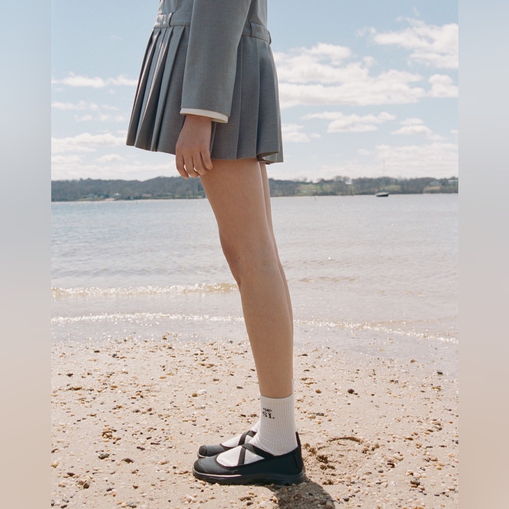 Sandy Liang x Salomon Black and Mary Jane-Style Sneakers